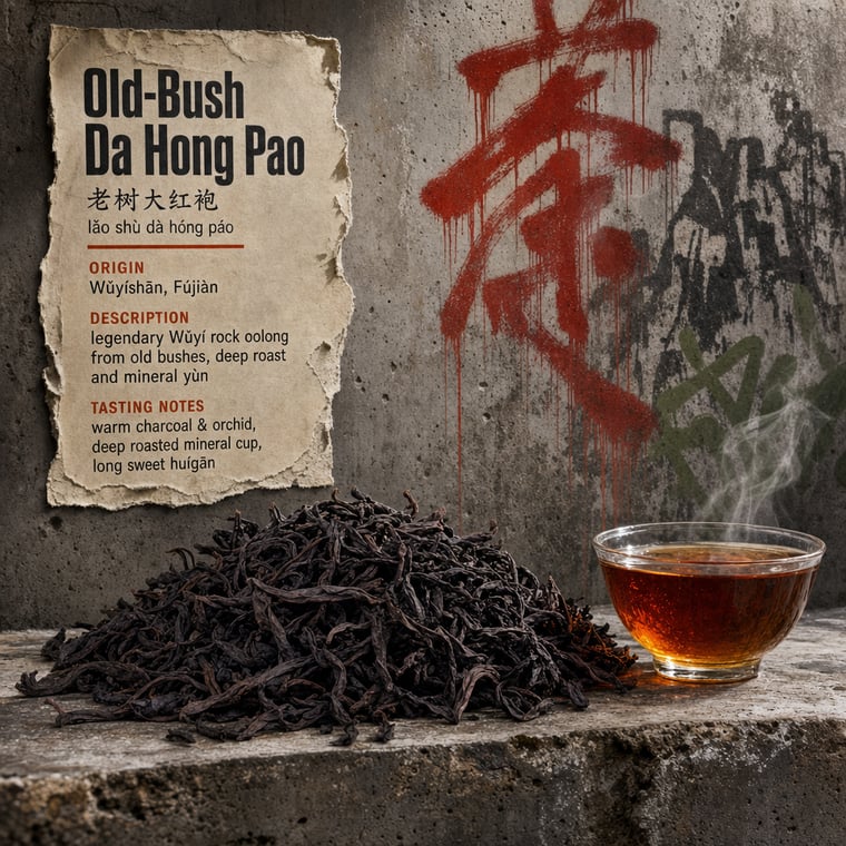 The design — Dà Hóng Páo