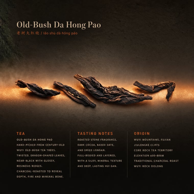 The design — Dà Hóng Páo