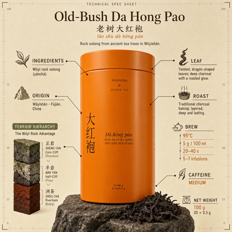 The design — Dà Hóng Páo