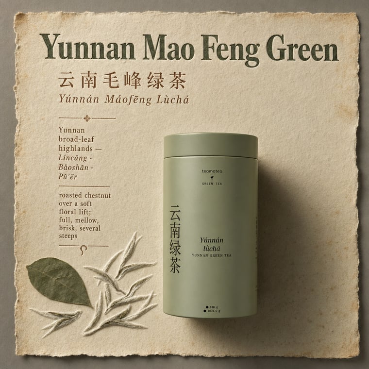 The design — Yunnan Mao Feng Green Tea