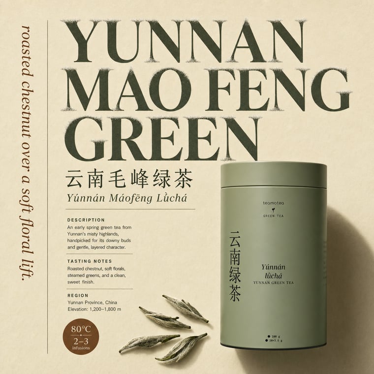 The design — Yunnan Mao Feng Green Tea