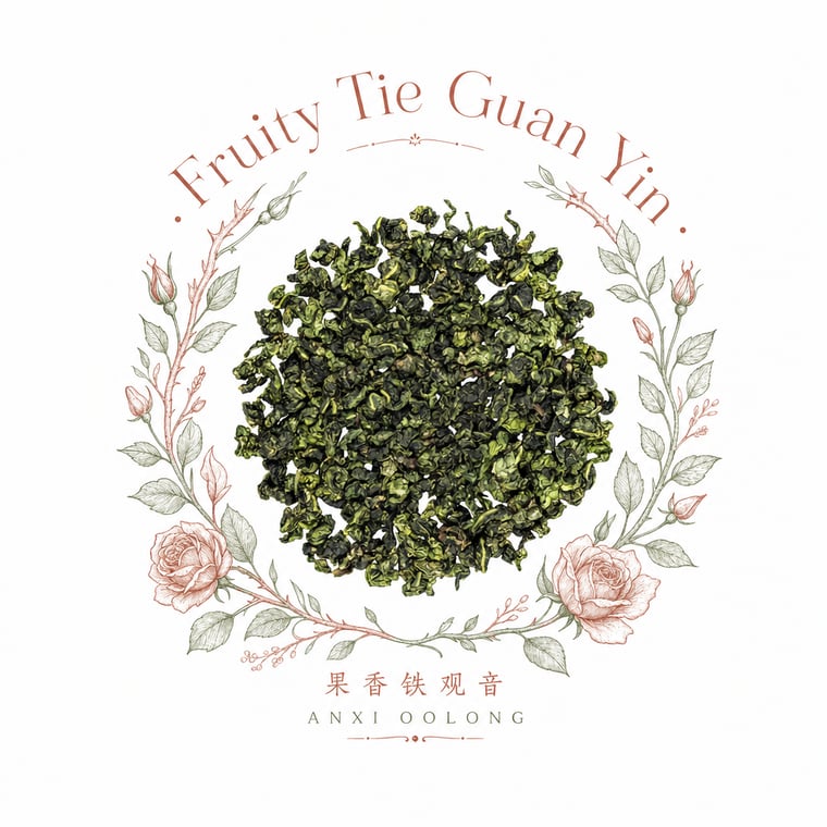 The design — Fruity Tie Guan Yin