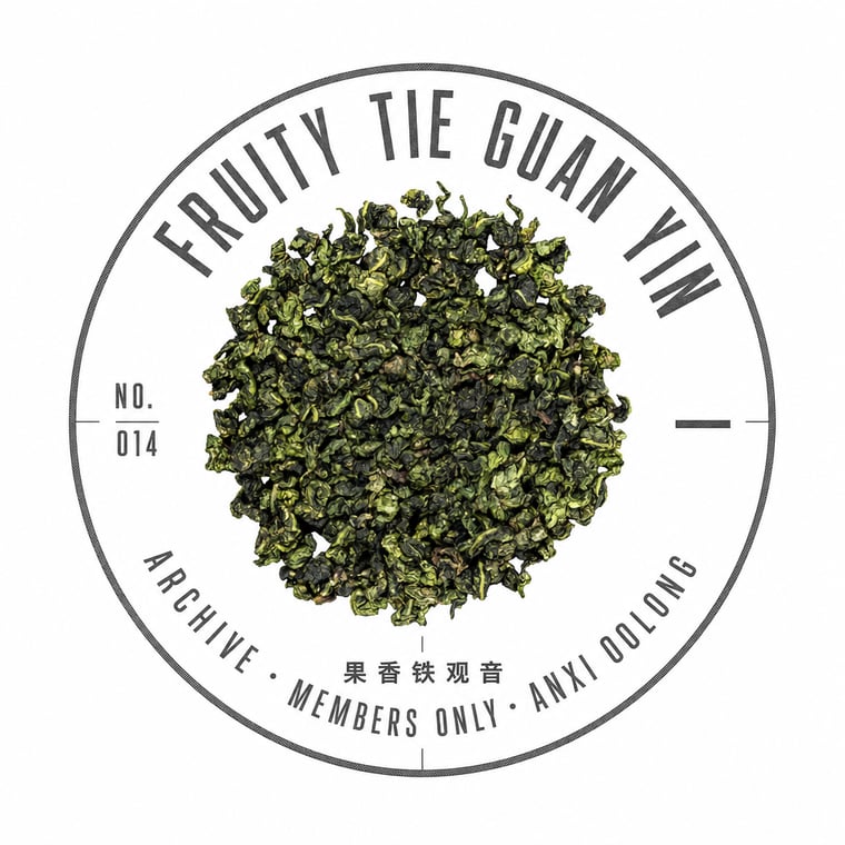 The design — Fruity Tie Guan Yin