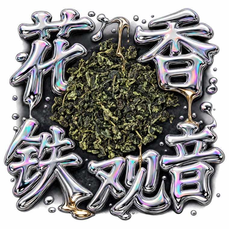 The design — Floral Tie Guan Yin