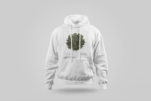 Hoodie — Floral Tie Guan Yin