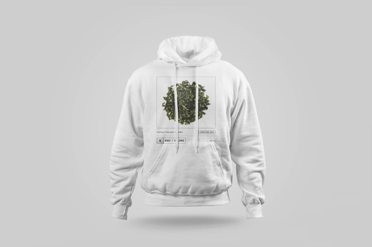 Hoodie — Floral Tie Guan Yin