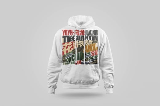 Hoodie — Floral Tie Guan Yin