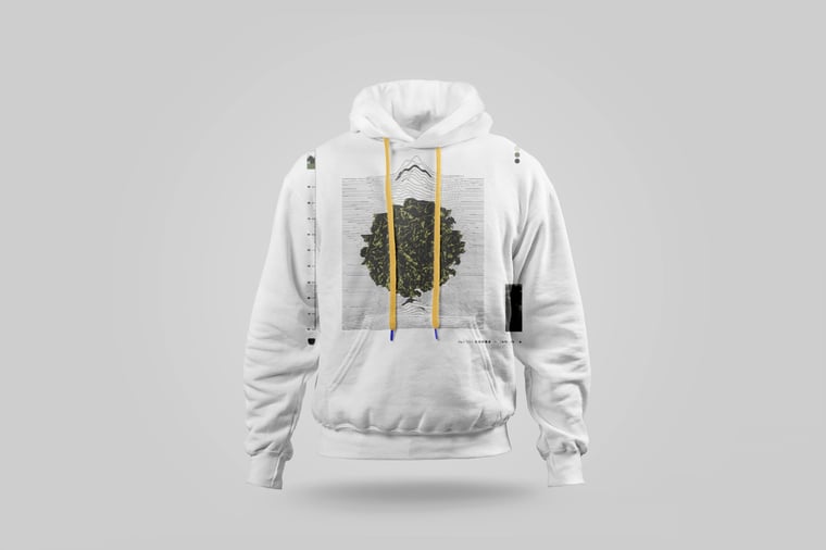 Hoodie — Floral Tie Guan Yin