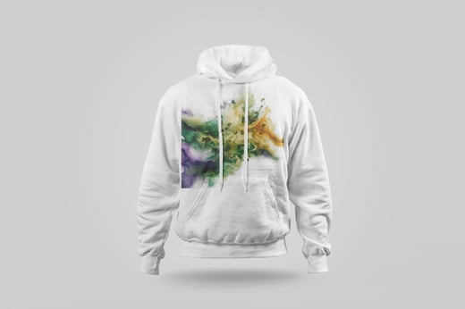 Hoodie — Floral Tie Guan Yin