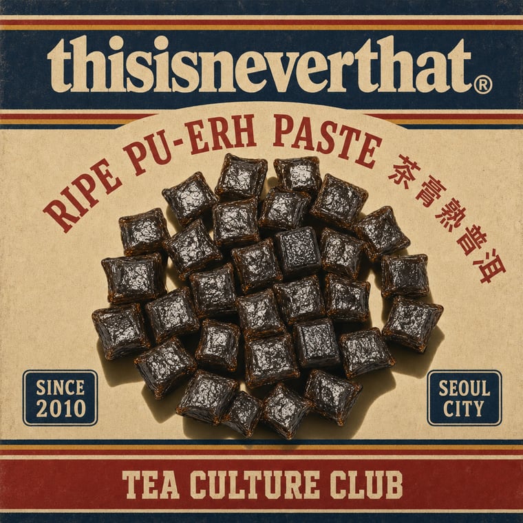 The design — Ripe Pu-erh Paste