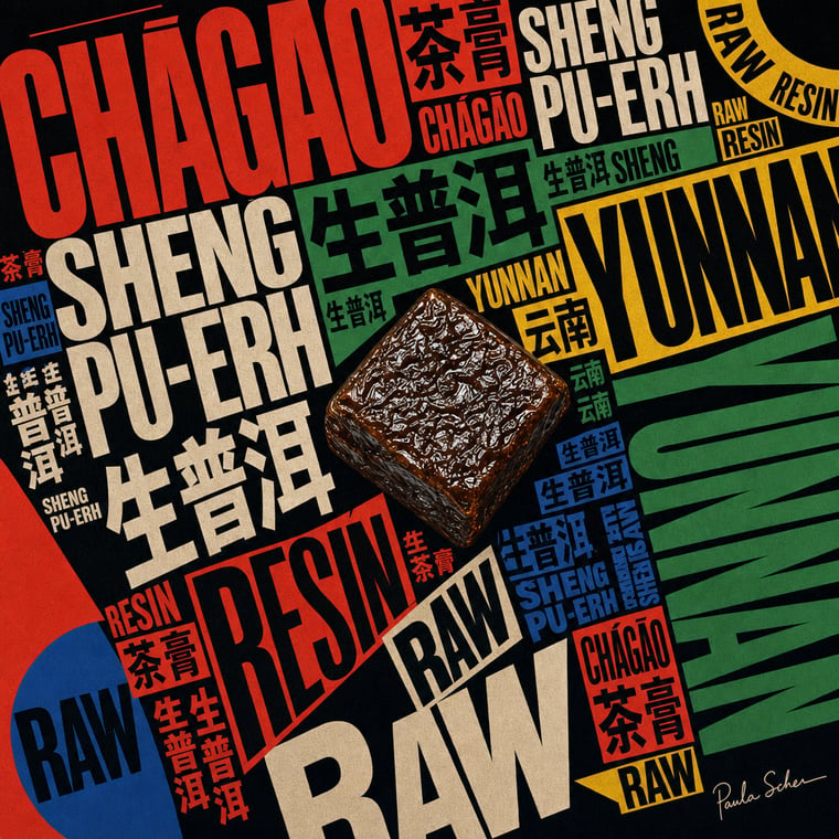 The design — Raw Pu-erh Paste