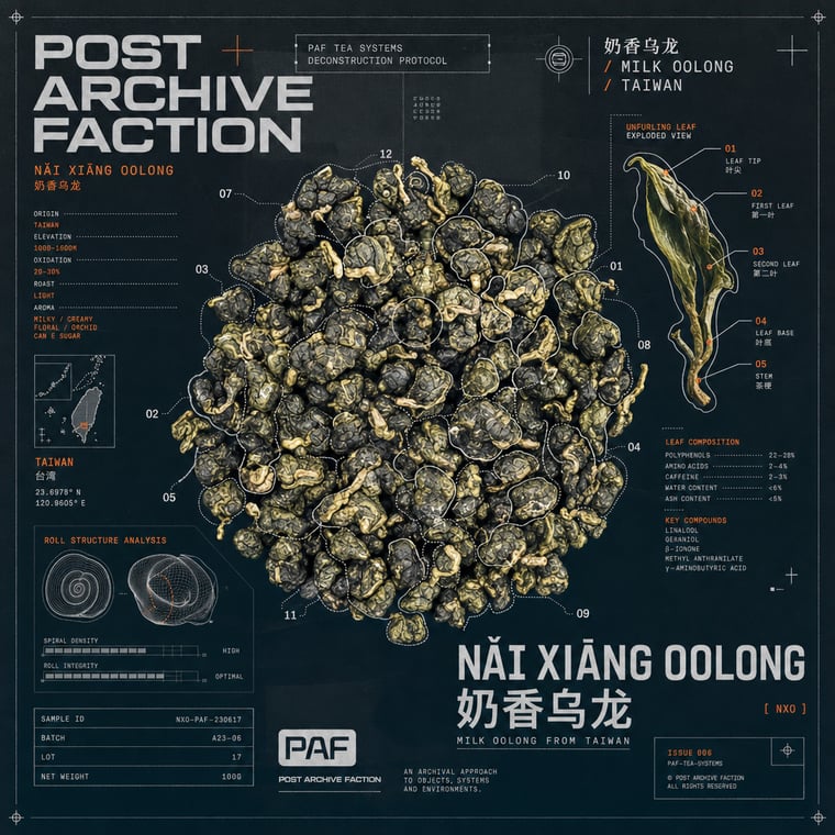 The design — Nǎi Xiāng Oolong