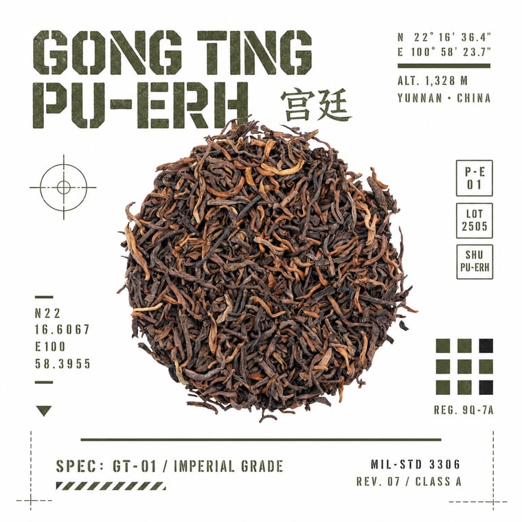 The design — Gong Ting Pu-erh