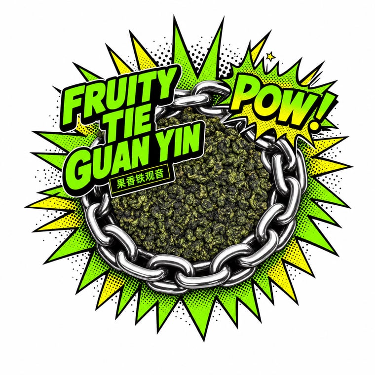 The design — Fruity Tie Guan Yin
