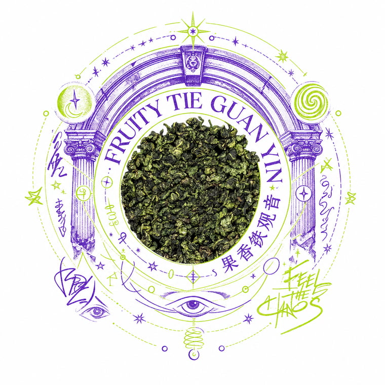 The design — Fruity Tie Guan Yin