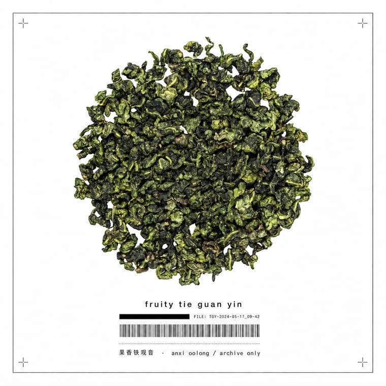 The design — Fruity Tie Guan Yin