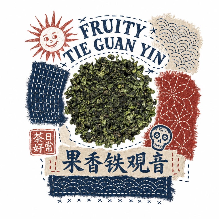 The design — Fruity Tie Guan Yin