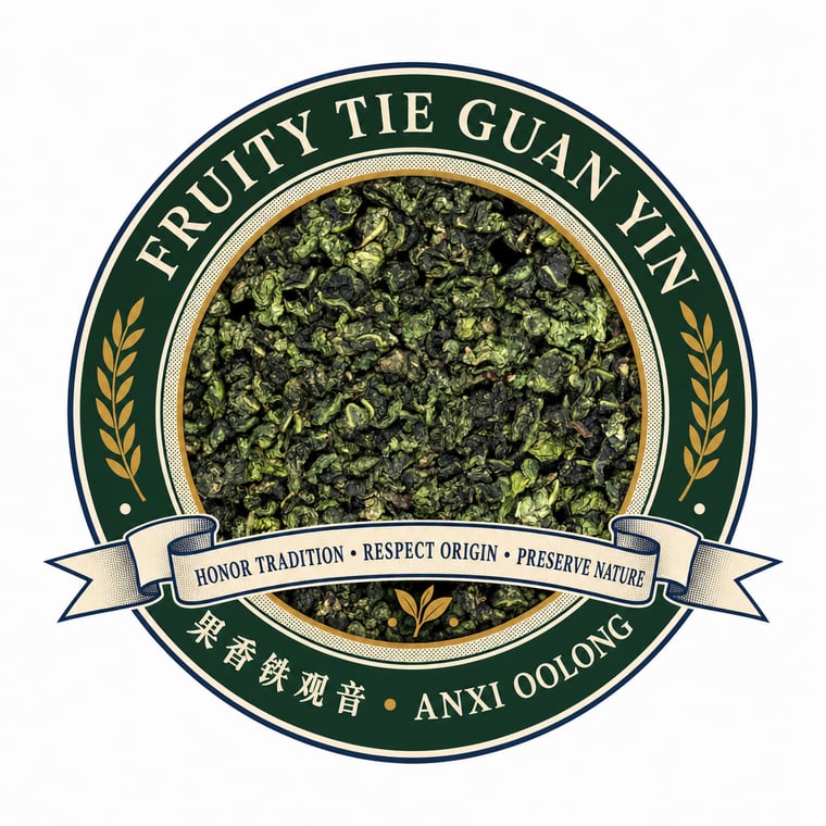The design — Fruity Tie Guan Yin