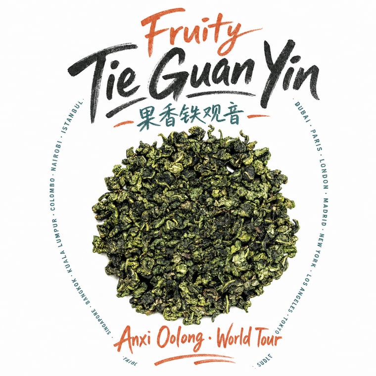 The design — Fruity Tie Guan Yin
