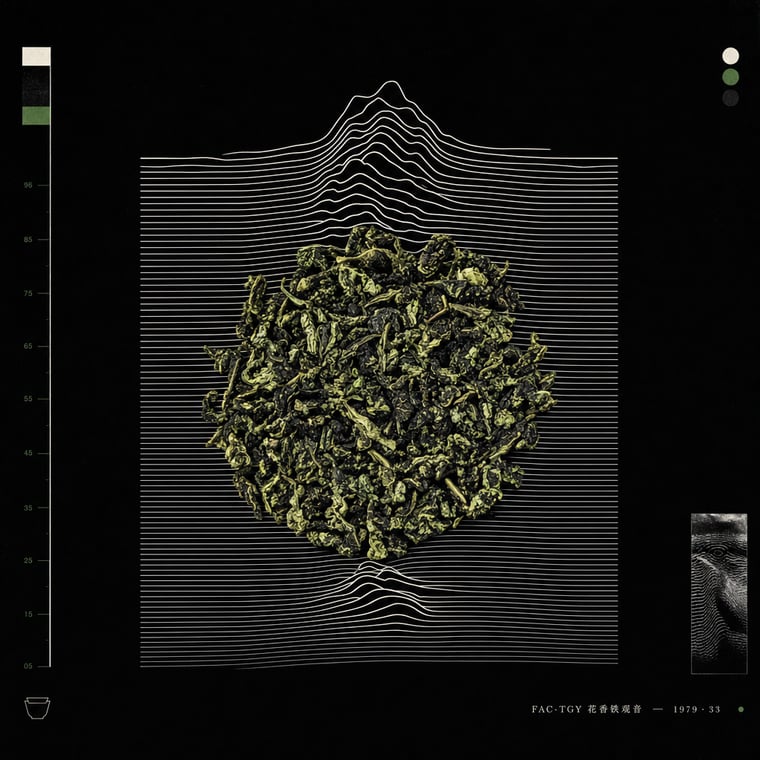 The design — Floral Tie Guan Yin