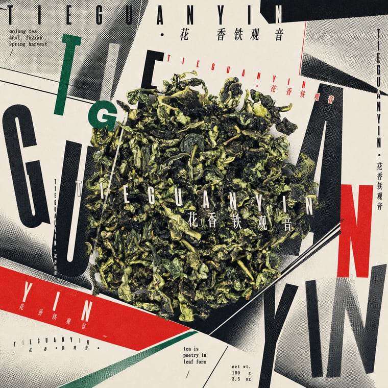 The design — Floral Tie Guan Yin