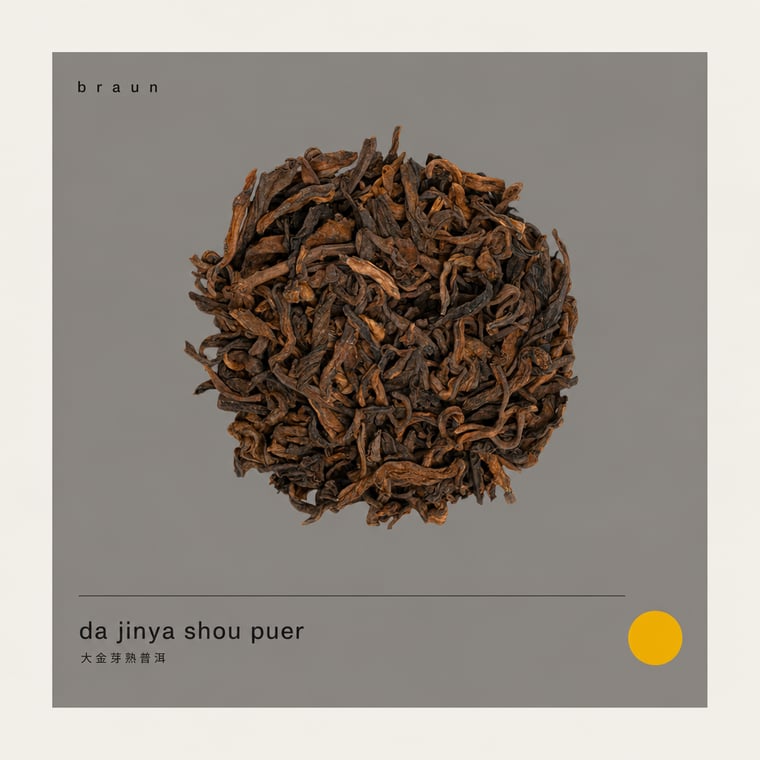The design — Da Jin Ya Shu Pu-erh