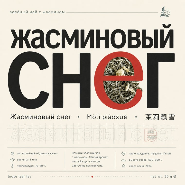 The design — Mòlì Piāo Xuě